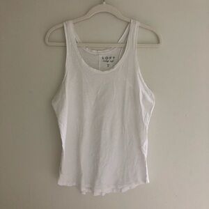 LOFT white tank top
